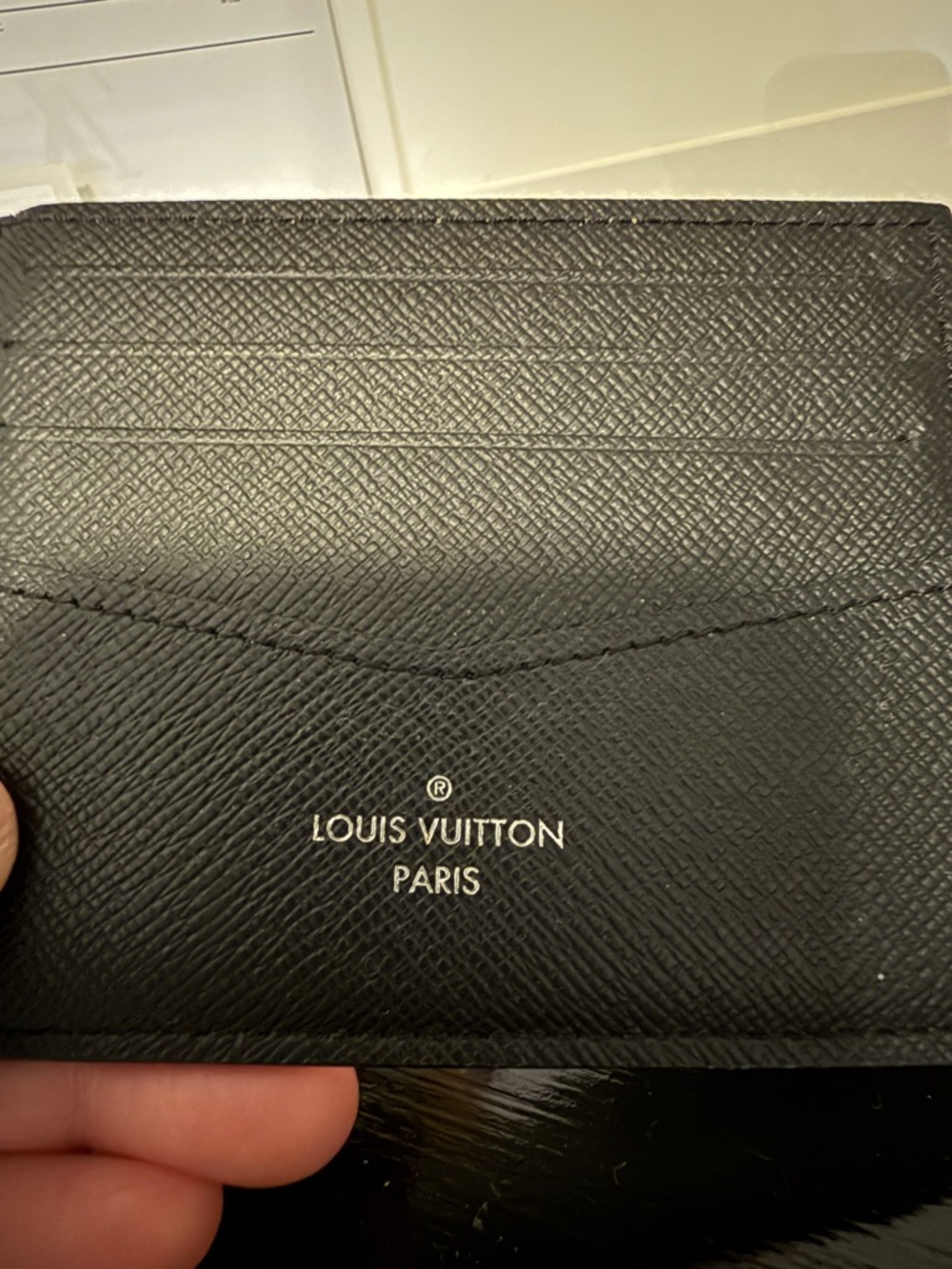 AUTH Louis Vuitton Monogram Eclipse Slim Wallet - Picture 9 of 16